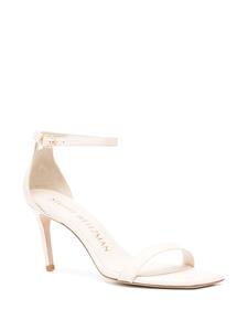 Stuart Weitzman Nudistcurve sandalen met blokhak - Wit