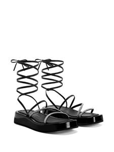 Giuseppe Zanotti Leren sandalen - Zwart