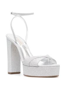 Casadei Beth Citylight sandalen met plateauzool - Zilver
