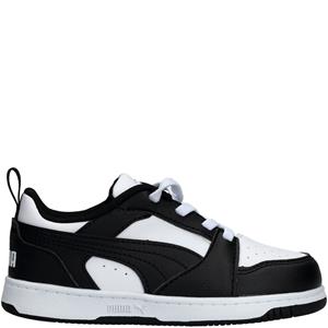 Puma Rebound V6 Lo Sneaker Jongens Zwart/Wit