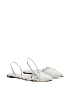 Giuseppe Zanotti Claralie slingback sandalen - Zilver