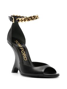 TOM FORD Sandalen verfraaid met ketting - Zwart