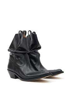 Maison Margiela Tabi leren laarzen - Zwart