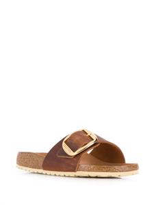 Birkenstock Madrid geoliede sandalen - Bruin