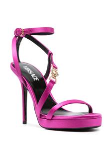 Versace Medusa satijnen sandalen - Roze