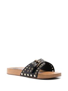 ISABEL MARANT Jaso slippers met gesp - Zwart