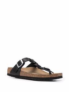 Birkenstock Gizeh sandalen met gevlochten bandje - Zwart