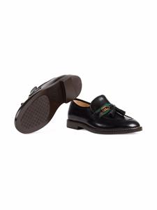 Gucci Kids Leren loafers - Zwart