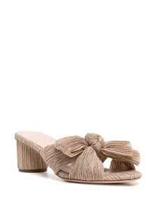 Loeffler Randall Muiltjes met strikdetail - Beige