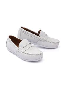 Moustache Loafers van imitatieleer - Wit