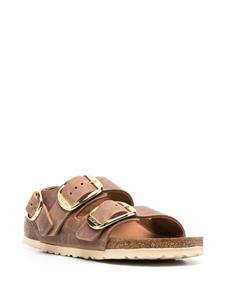 Birkenstock Milano slingback sandalen met gesp - Bruin