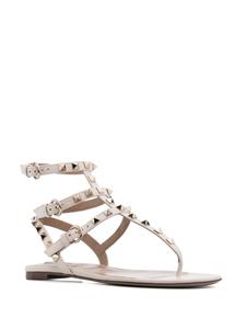 Valentino Rockstud leren sandalen - Beige