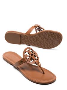 Tory Burch Miller leren sandalen - Bruin