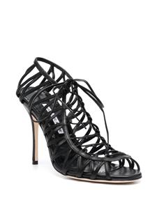 Manolo Blahnik Hamzana sandalen met bandjes - Zwart