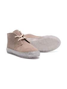 Pèpè Kent enkellaarzen met textuur - Beige