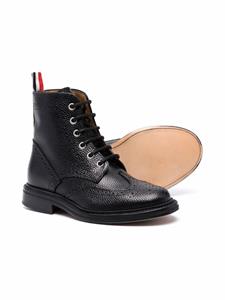 Thom Browne Kids Veterlaarzen met brogue detail - Zwart