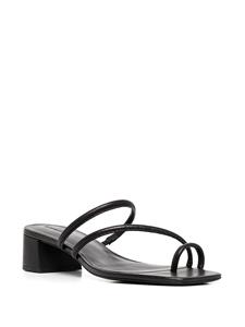 Reformation Sandalen met open neus - Zwart