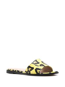 Scarosso Slippers met print - Geel