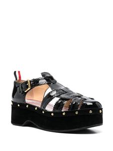 Thom Browne Fisherman sandalen met plateauzool - Zwart