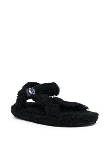 Arizona Love Trekky sandalen van imitatiebont - Zwart