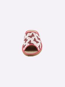 Slippers in fuchsia geprint van heine