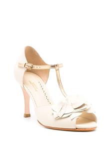 Sarah Chofakian Eve sandalen met T-bandje - Wit