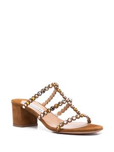 Aquazzura Sandalen verfraaid met kristal - Bruin
