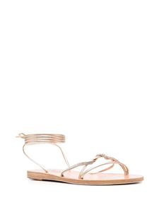 Ancient Greek Sandals Sandalen verfraaid met kristal - Goud
