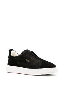 Santoni Suède sneakers - Zwart