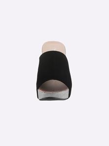 Slippers in zwart/metallic van Andrea Conti