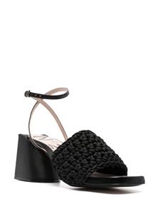 Nº21 Gevlochten sandalen - Zwart