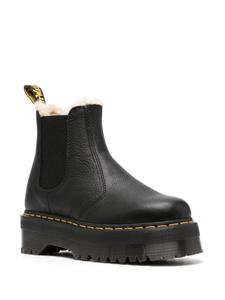 Dr. Martens 2976 Quad enkellaarzen met plateauzool - Zwart
