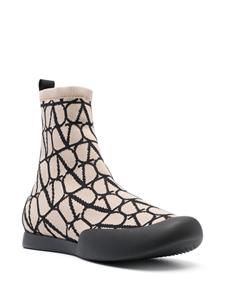 Valentino Toile Iconographe low-top sneakers - Beige