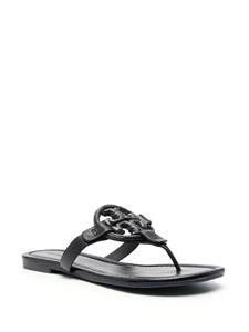 Tory Burch Miller sandalen met logoplakkaat - Zwart