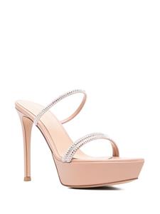 Gianvito Rossi Sandalen met plateauzool - Beige