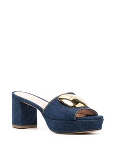 Rupert Sanderson Tritaz denim sandalen - Blauw