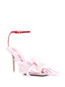 The Attico Sandalen met bloemenpatch - Roze