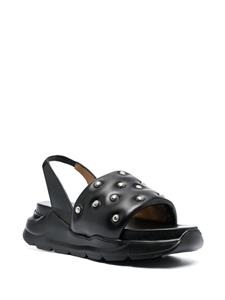 Toga Pulla Slingback sandalen verfraaid met studs - Zwart