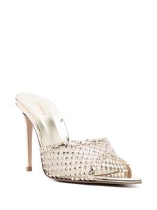 Le Silla Gilda 110mm crystal sandals - Goud