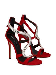 Giuseppe Zanotti Venere metallic sandalen - Rood