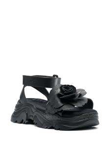 Nº21 Leren sandalen - Zwart