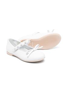 Monnalisa Ballerina's met strikdetail - Wit