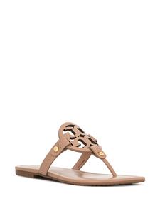 Tory Burch T-medaillon sandalen - Beige