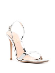 Gianvito Rossi Ribbon stiletto sandalen - Grijs