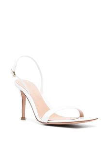 Gianvito Rossi Ribbon leren sandalen - Wit