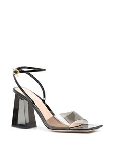 Gianvito Rossi Sandalen met vierkante neus - FUNE - FUME BLACK