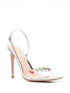 Gianvito Rossi Sandalen verfraaid met kristal - Grijs