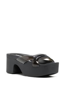 Alexander Wang Sandalen met plateauzool - Zwart
