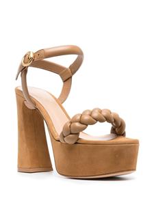 Gianvito Rossi Maddy sandalen met plateauzool - Beige