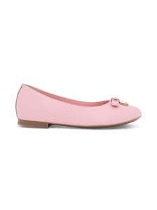 Dolce & Gabbana Kids Ballerina pumps met strik - Roze